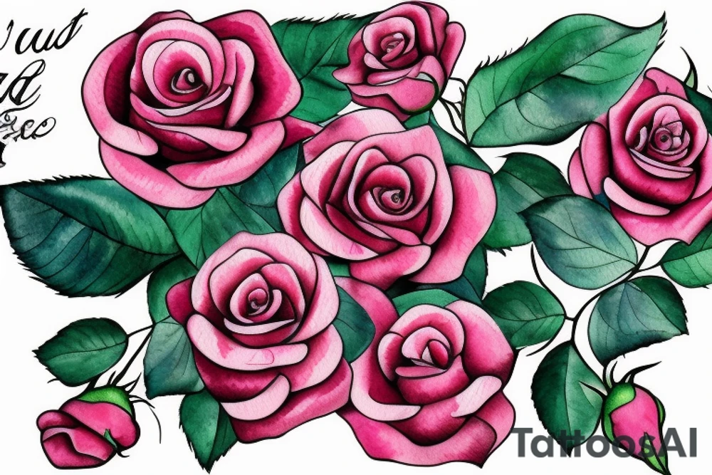 Rose with a heart in the the bud tattoo idea