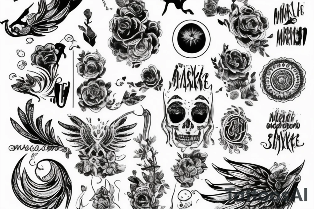 Музыкальнач пластинка tattoo idea