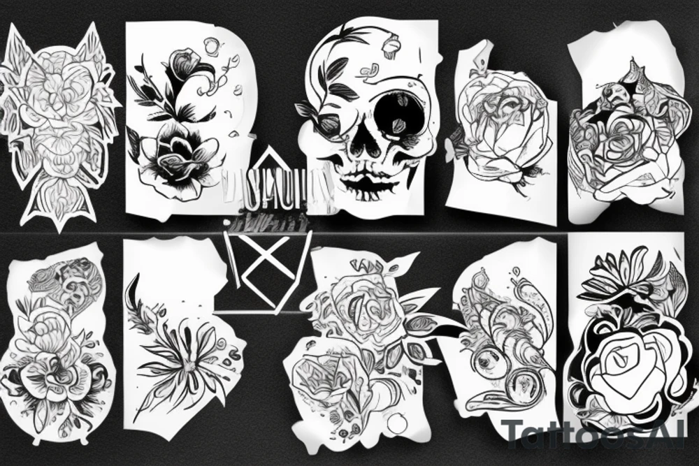 Музыкальная пластинка tattoo idea