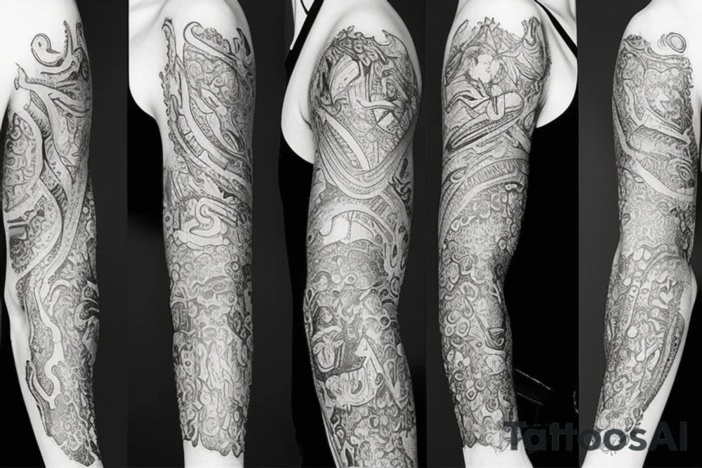 Nordic sleeve tattoo idea