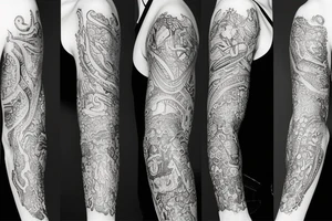 Nordic sleeve tattoo idea