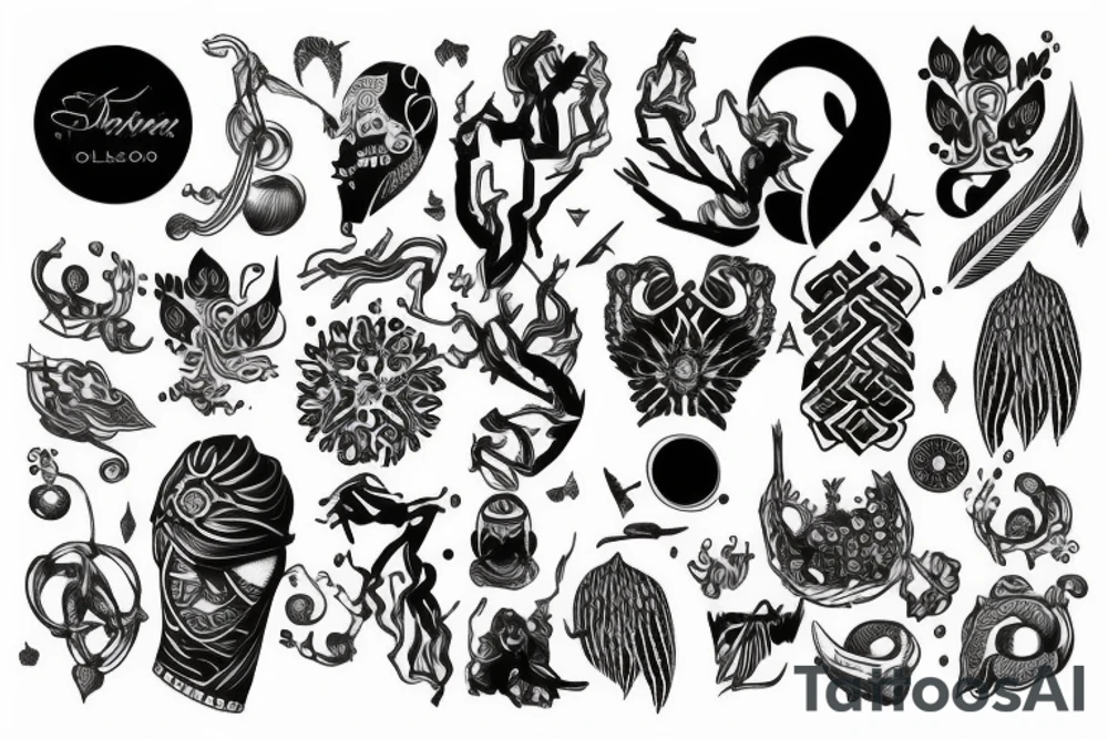 Nordic sleeve tattoo idea