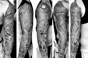 Nordic sleeve tattoo idea