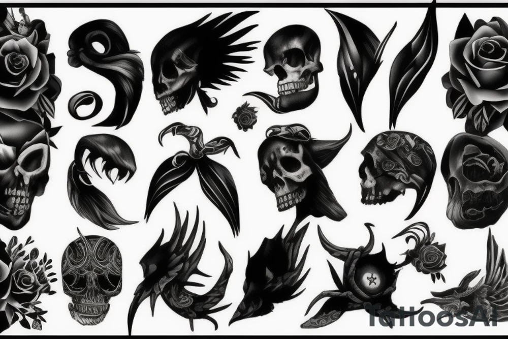 Dark and mysterious tattoo idea