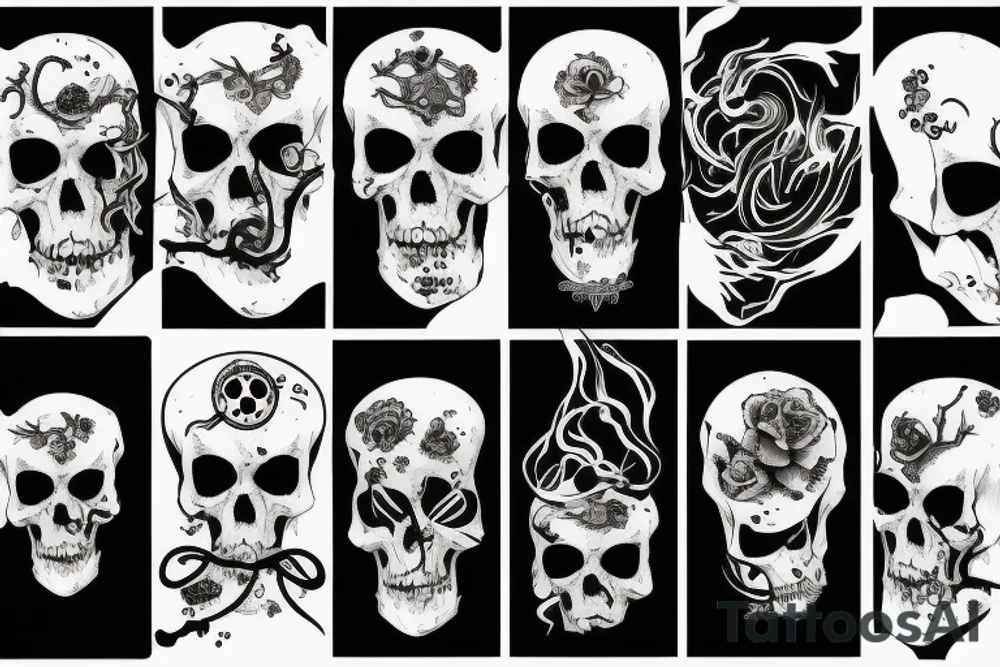 Death and destrution tattoo idea