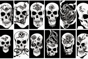 Death and destrution tattoo idea