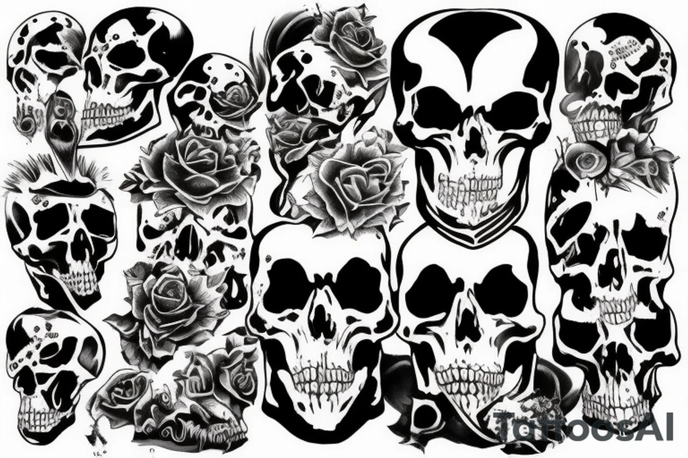 Death and destruction tattoo idea