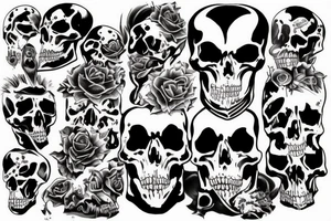 Death and destruction tattoo idea