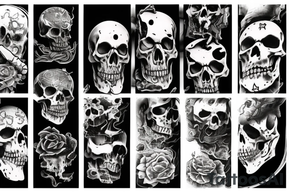 Death and destruction tattoo idea