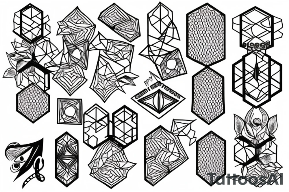 Honeycomb tattoo idea
