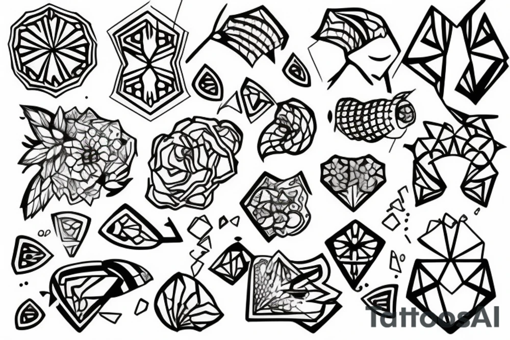 Honey comb tattoo idea