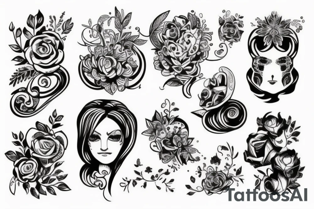Ворон в технологическом стиле tattoo idea