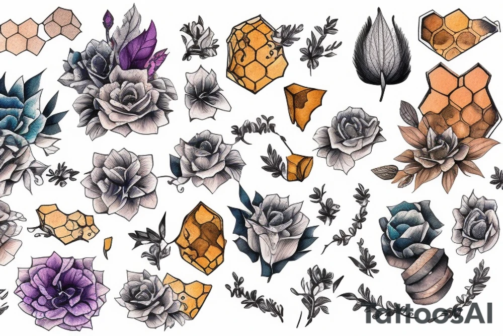 Honeycomb tattoo idea