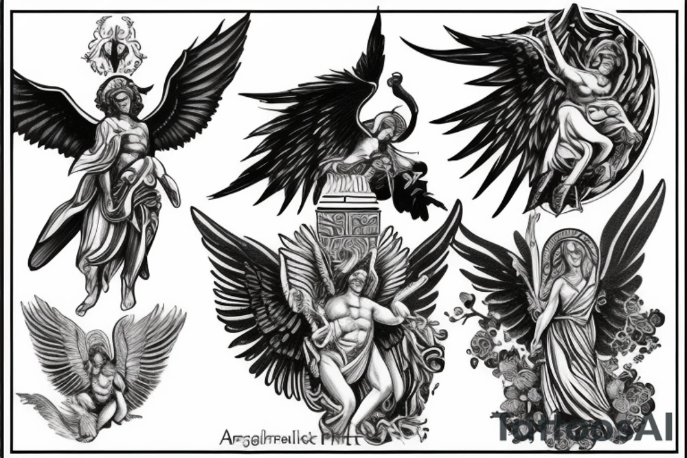 archangel michael tattoo idea