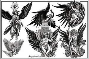 archangel michael tattoo idea