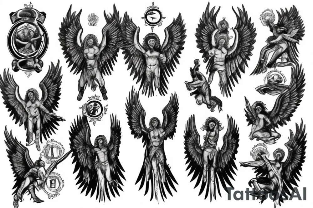 archangel michael tattoo idea