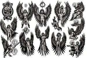 archangel michael tattoo idea