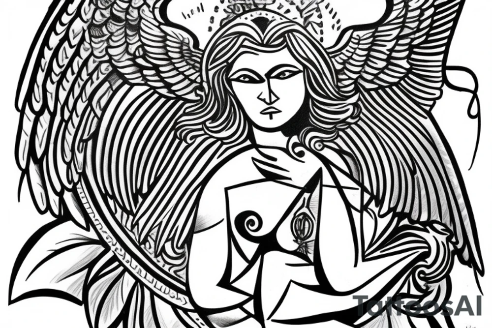 archangel michael tattoo idea