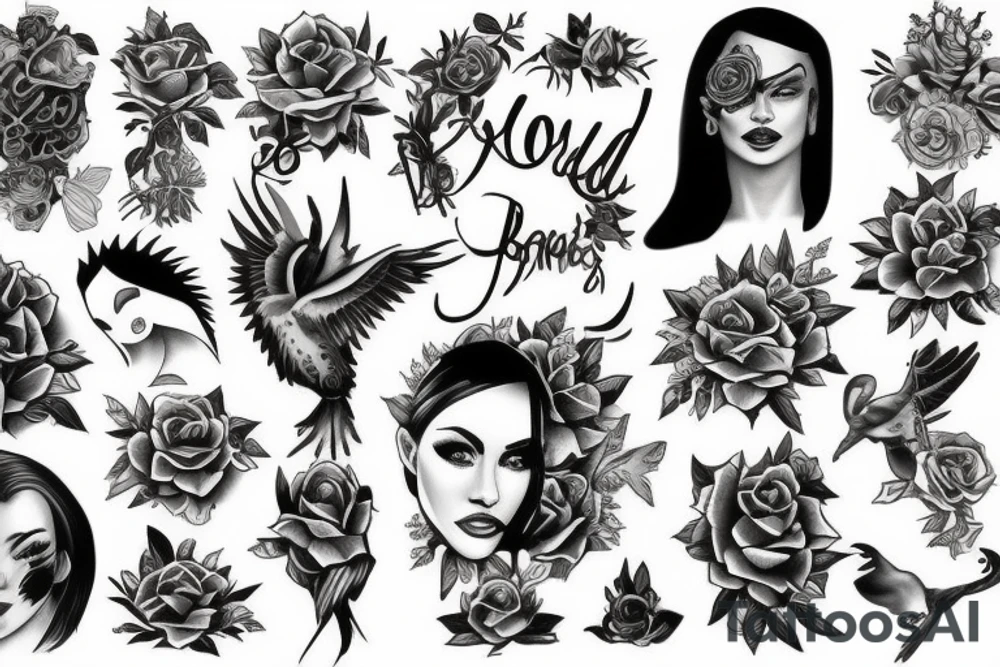 The word bold with meaning tattoo idea