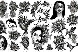 The word bold with meaning tattoo idea