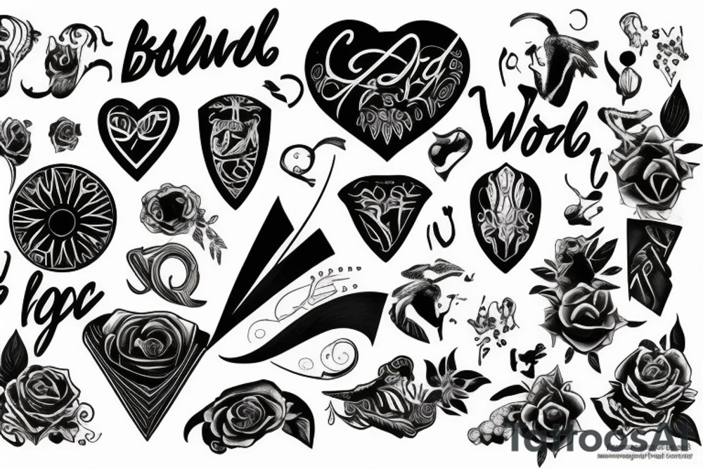 The word bold tattoo idea