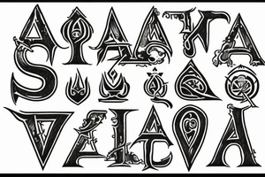 Ace of spades with the letter A in it tattoo idea
