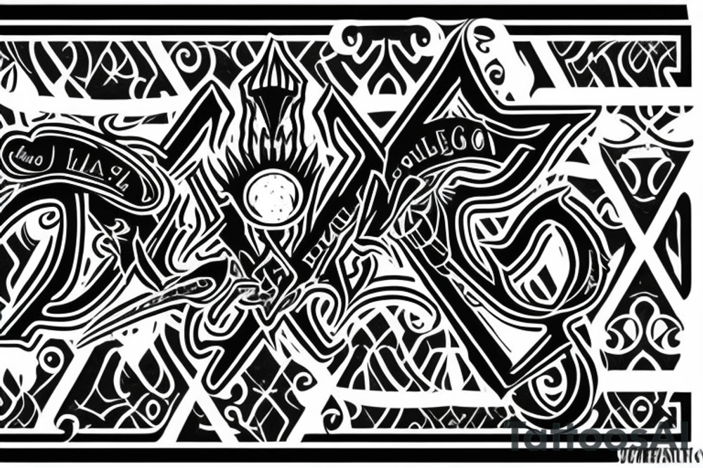 Ace of spades with the letter A in it tattoo idea