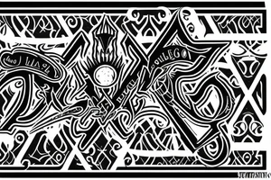 Ace of spades with the letter A in it tattoo idea