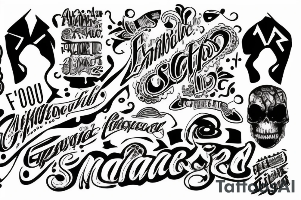 unscared tattoo idea