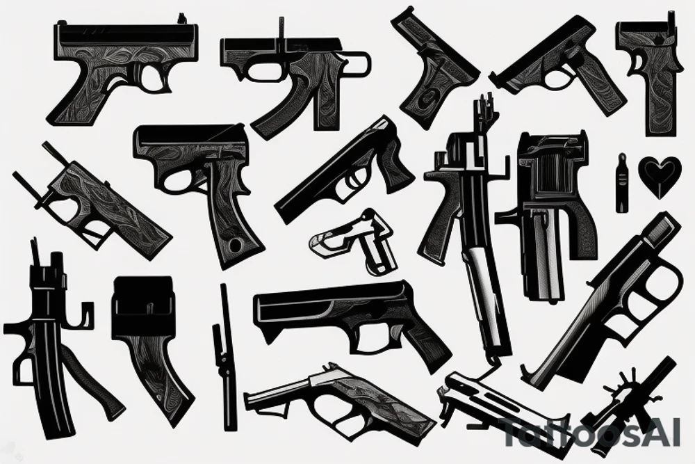 A gun tattoo idea