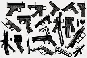 A gun tattoo idea