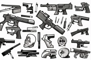 A gun tattoo idea