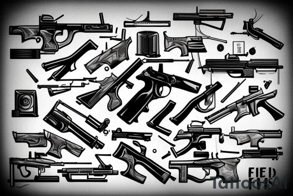 A gun tattoo idea