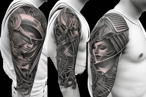 Shoulder armor tattoo idea