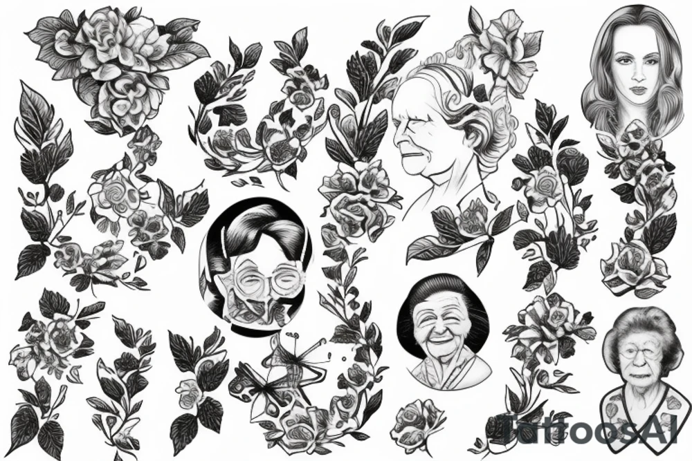 Remembering my grandma and my heritage in england tattoo idea