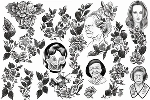 Remembering my grandma and my heritage in england tattoo idea