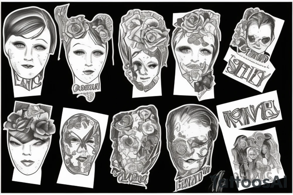 Family travelled from england to the united states tattoo idea