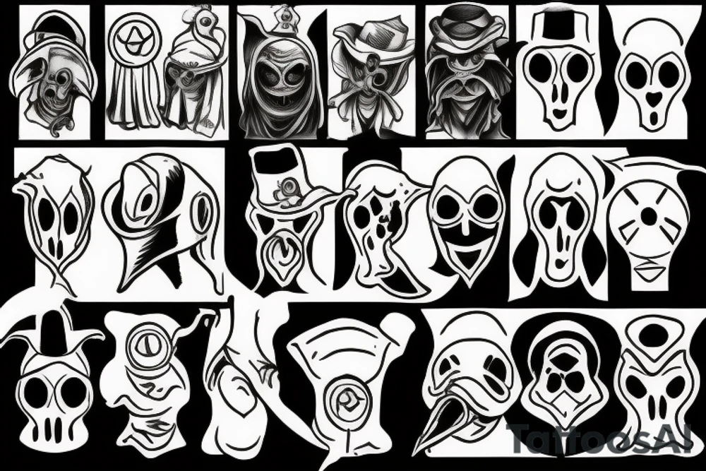 plague doctor mask tattoo idea