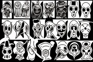 plague doctor mask tattoo idea