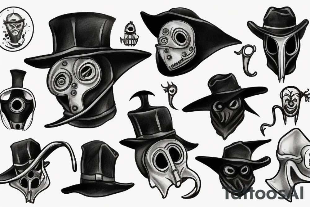 plague doctor mask tattoo idea