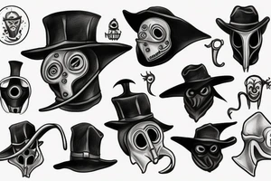 plague doctor mask tattoo idea