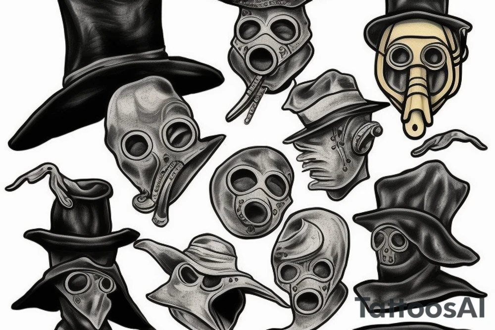 plague doctor mask tattoo idea