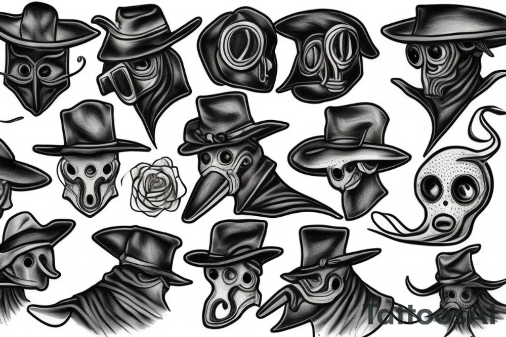 plague doctor mask tattoo idea