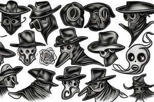 plague doctor mask tattoo idea
