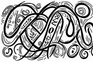 Infinity symbol with dad text with date 11-1-20 tattoo idea
