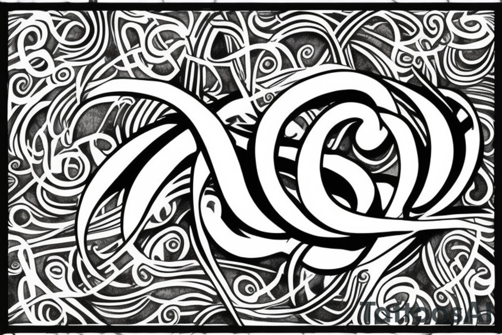 Infinity symbol with dad text with 
 11-1-20 tattoo idea