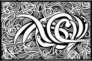 Infinity symbol with dad text with 
 11-1-20 tattoo idea