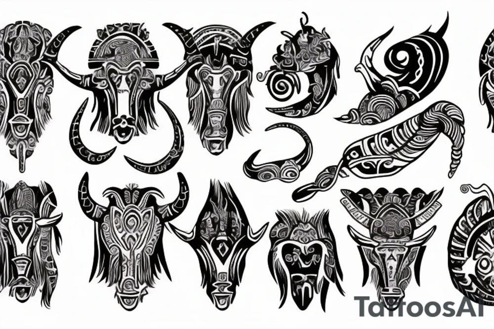 Saggitarius capricorn taurus tattoo idea