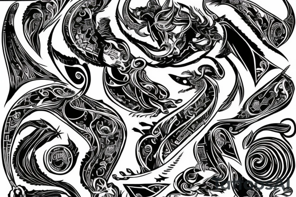 Saggitarius capricorn taurus full back tattoo idea