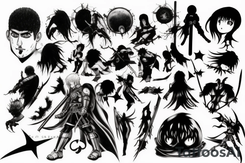 Berserk anime tattoo idea